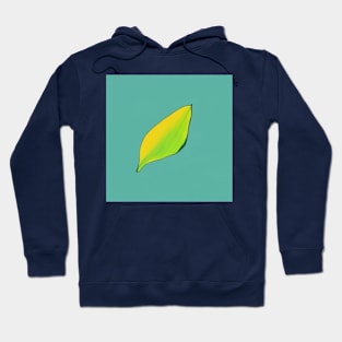 green leave minimalist Hoodie